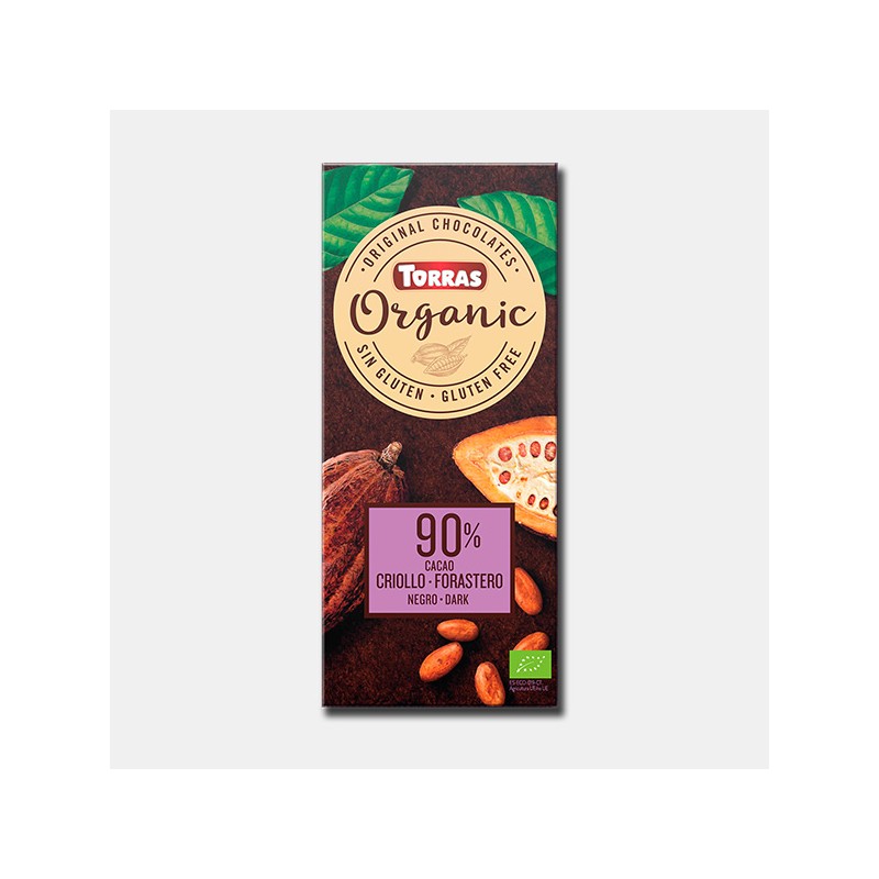 Tableta Orgánico negro 90% cacao